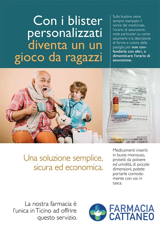 Servizio Robot Blistering per gestione farmaci settimanali